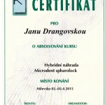 certifikát Jana